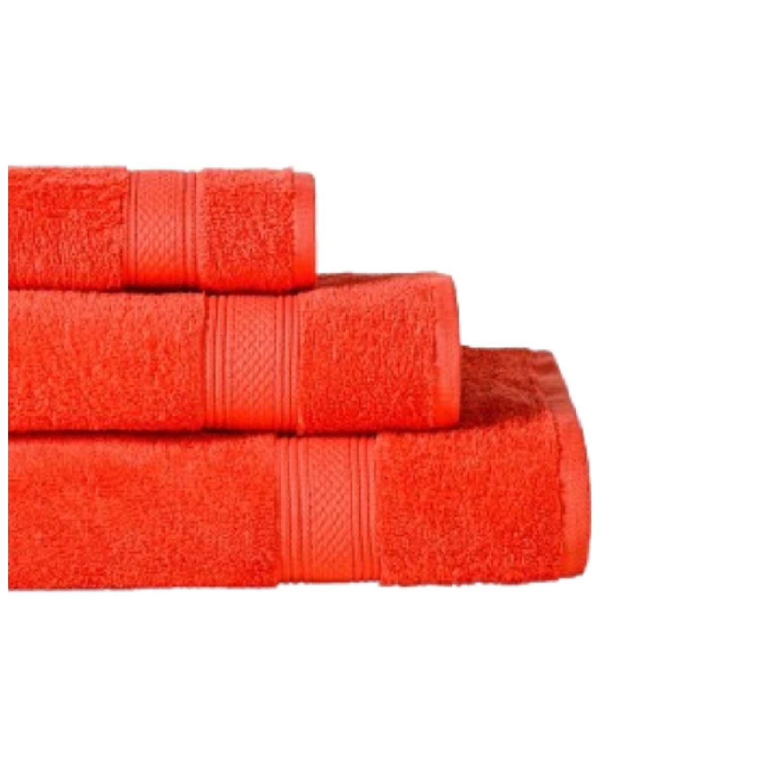 TOALLA DE MANO 100% ALGODON 450 GRS. 45×80 CM / CORAL – AMERICAN FAMILY - 1