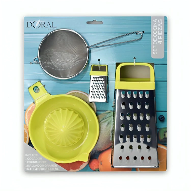 SET DE COCINA 4 PIEZAS VERDE  DORAL - 1