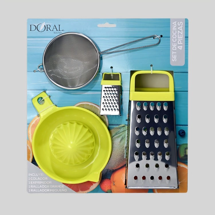 SET DE COCINA 4 PIEZAS VERDE  DORAL - 3