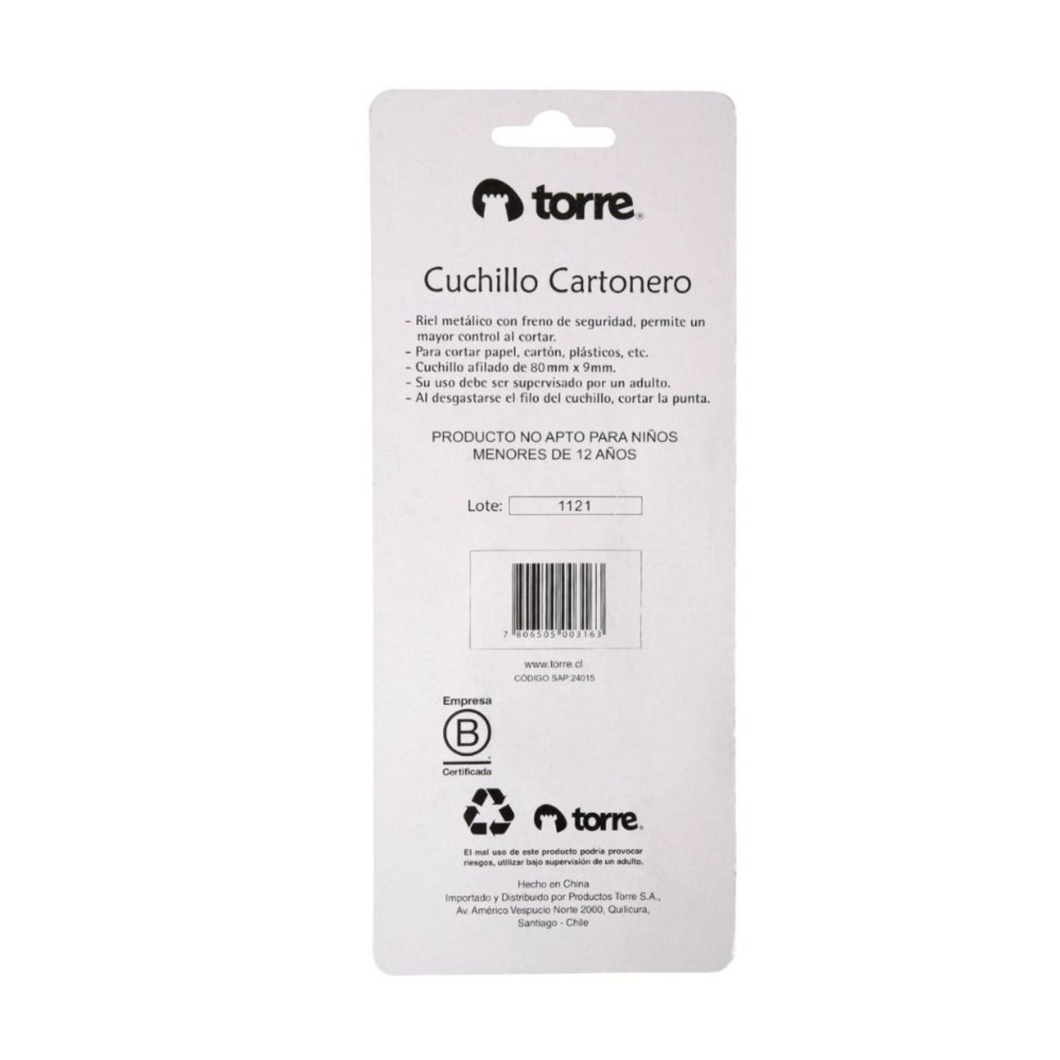 PACK X 4 CUCHILLO CARTONERO CHICO – TORRE - 1