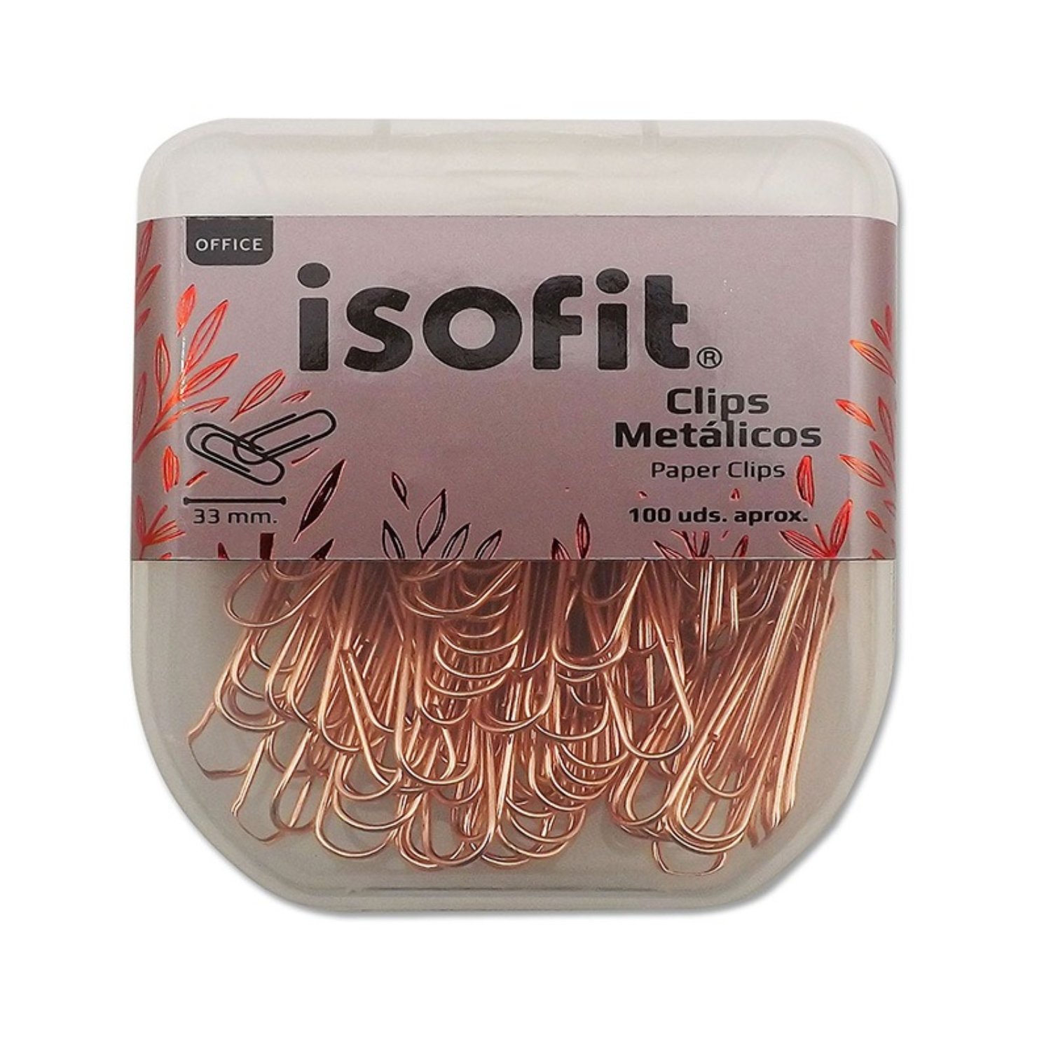 CLIP DSG METAL 33 MM 100 UND – ISOFIT - 1