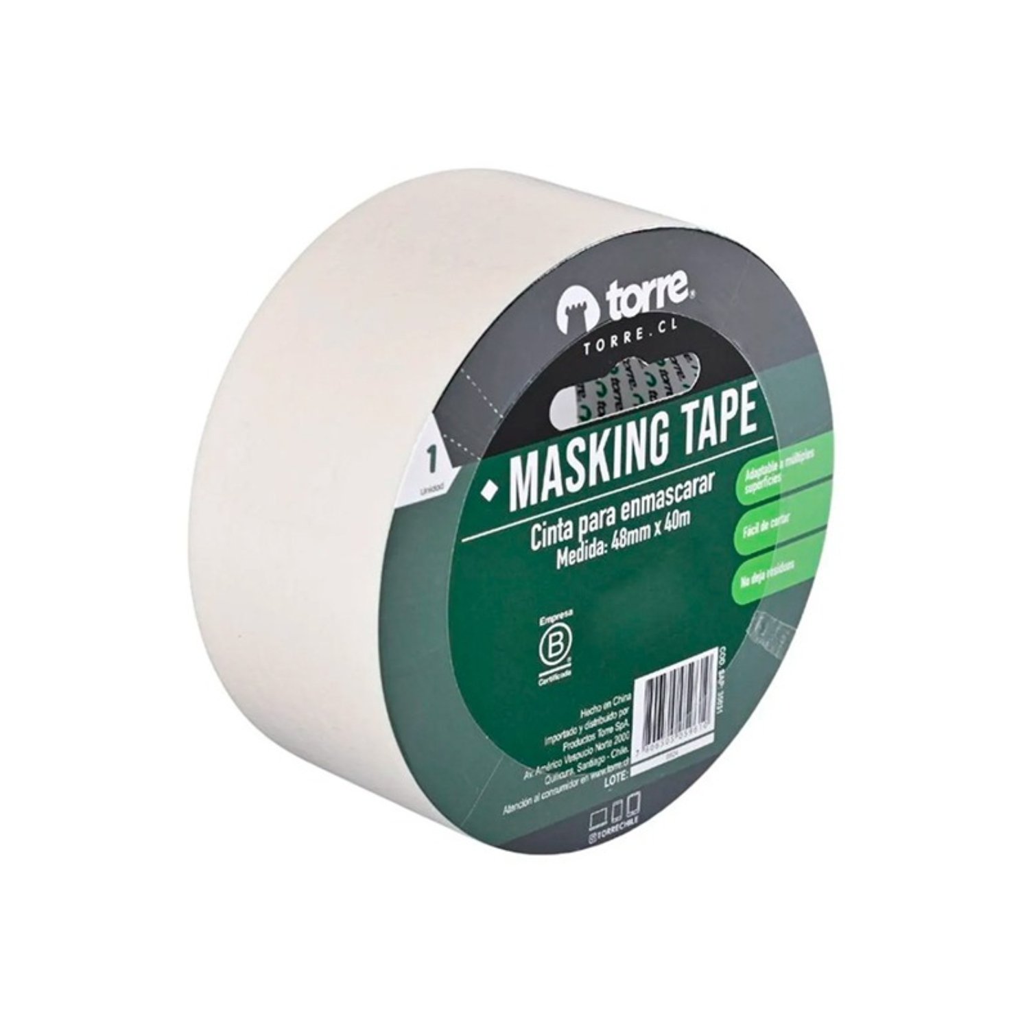 CINTA MASKING TAPE CREMA 48MM. X40M. – TORRE - 2
