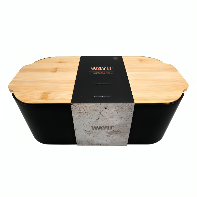 PANERA CON TAPA DE MADERA BAMBOO WAYU - 1