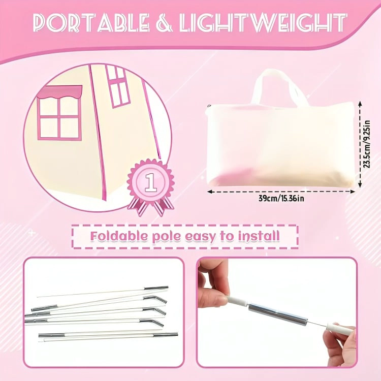CASTILLO INFANTIL DE PRINCESA PARA NIÑAS - 3