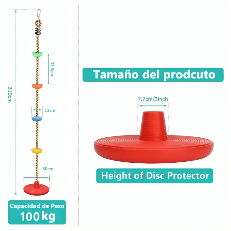 COLUMPIO MECEDOR CUERDA ESCALADA NIÑOS - 3