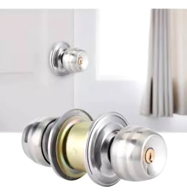 CERRADURA POMO CHAPA DE CASA DORMITORIO BAÑO - 1