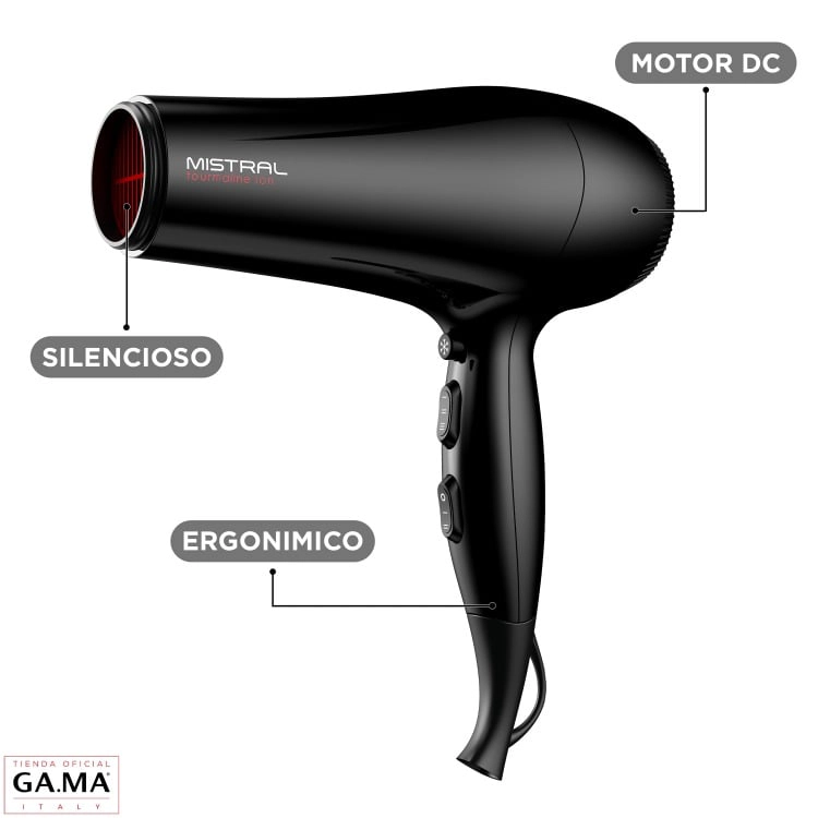 SECADOR GAMA TITAN KERATIN GRIS - 3