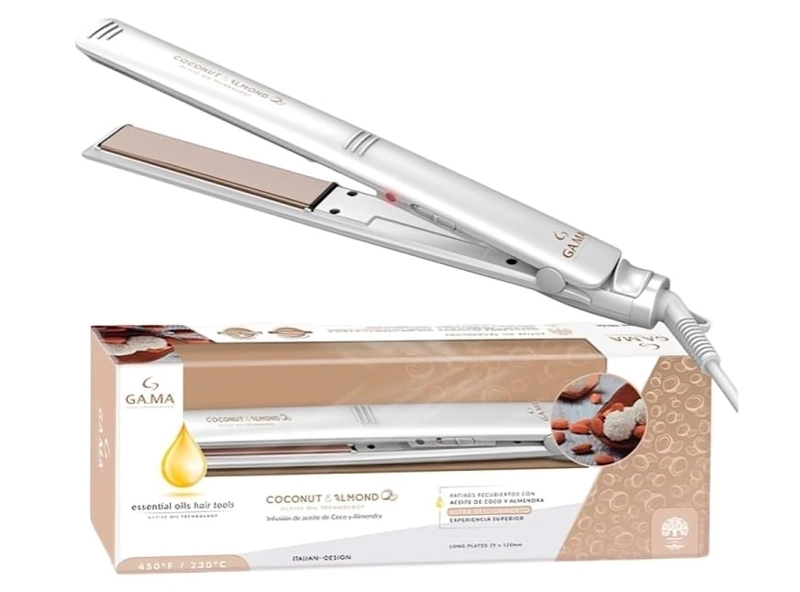 PLANCHA ALISADORA CABELLO ELEGANCE LED COCONUT GAMA - 3