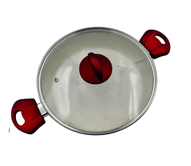 CACEROLA DE CERAMICA MARMOLEADA ANTIADHERENTE 28CM - 3