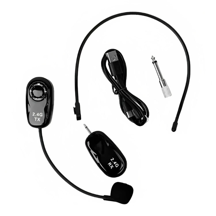 MICROFONO INALAMBRICO DE CINTILLO CON RECEPTOR 2.4G - 1