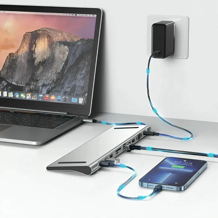 ADAPTADOR HUB 11 EN 1 USB TIPO C USB-C HDMI - 2