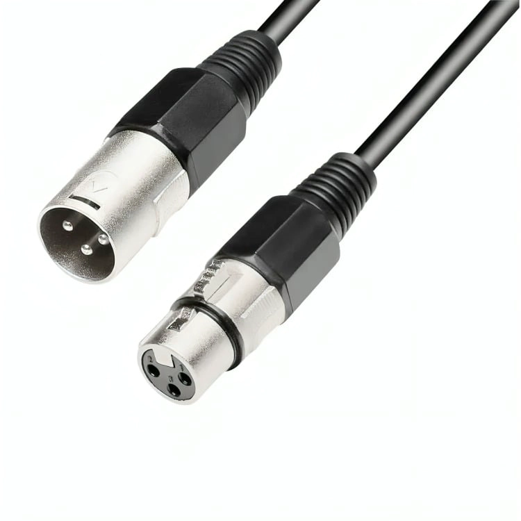 CABLE XLR MACHO HEMBRA BALANCEADO DE 1 METRO - 1