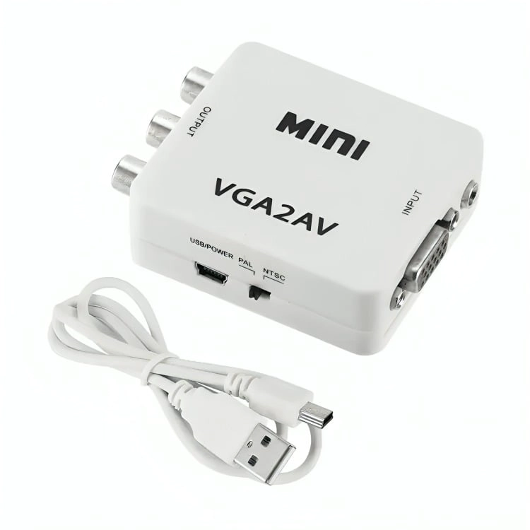 ADAPTADOR CONVERSOR VGA A AV RCA - 2