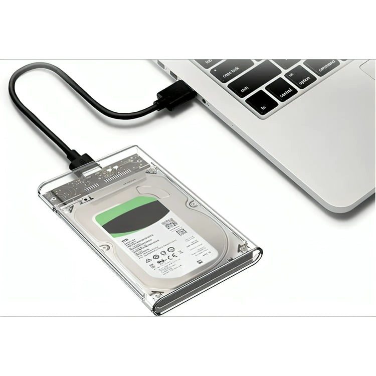 COFRE CASE TRANSPARENTE DISCO DURO SATA2.5 USB3.0 - 3