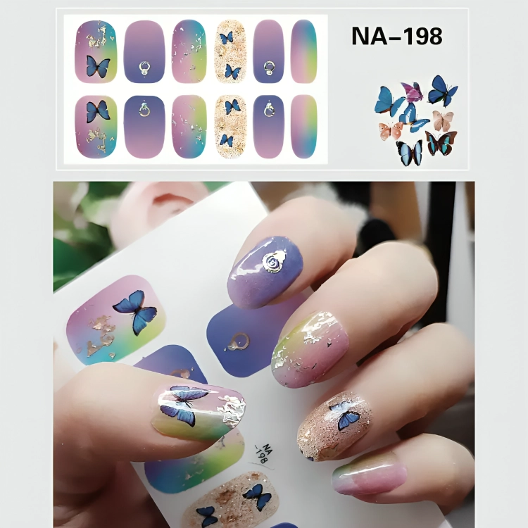 STICKERS PEGATINAS 3D PARA UÑAS NO NECESITA LAMPARA-MANICURA - 3