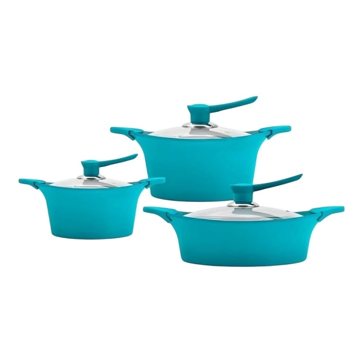 BATERIA COCINA 6 PIEZAS ALUMINIO FUNDIDO CALIPSO BOHLIER 2.3 - 3
