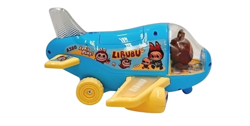 PAK DE 3 AVION PILOTO LABUBU LUZ Y SONIDO 2025 - 1