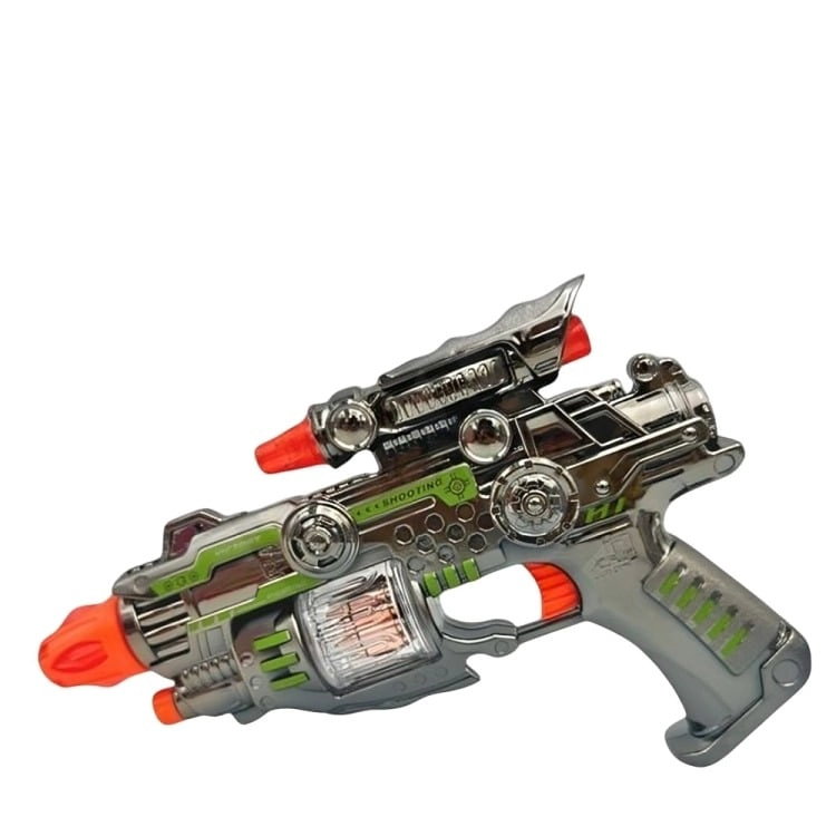 PAK DE 3 PISTOLA METAL LUZ Y SONIDO 2025 - 2