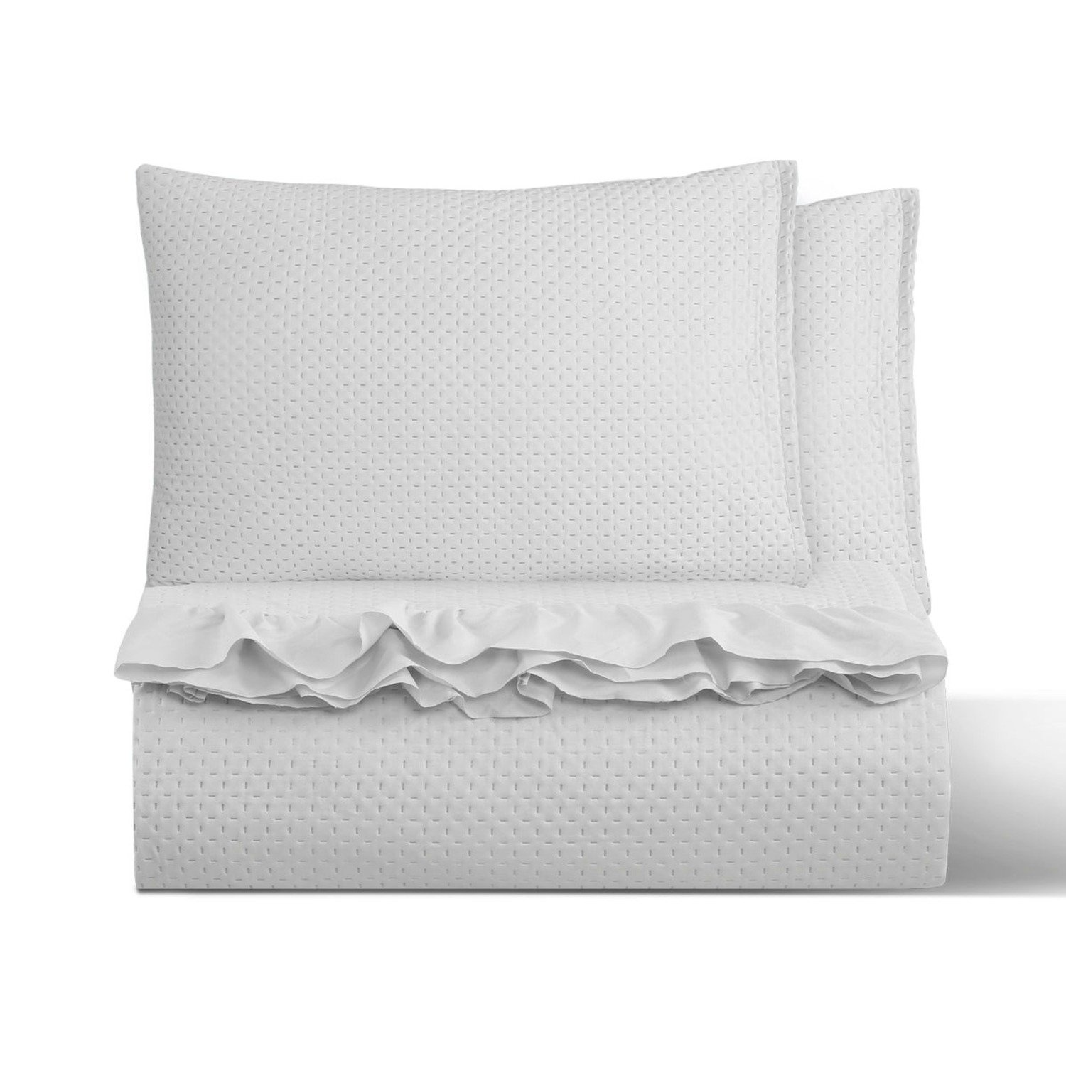CUBRECAMA QUILT REVERSIBLE SUPER KING 270 X 260 CM  BLANCO- MAGIC COLLECTION MARTINE - 3