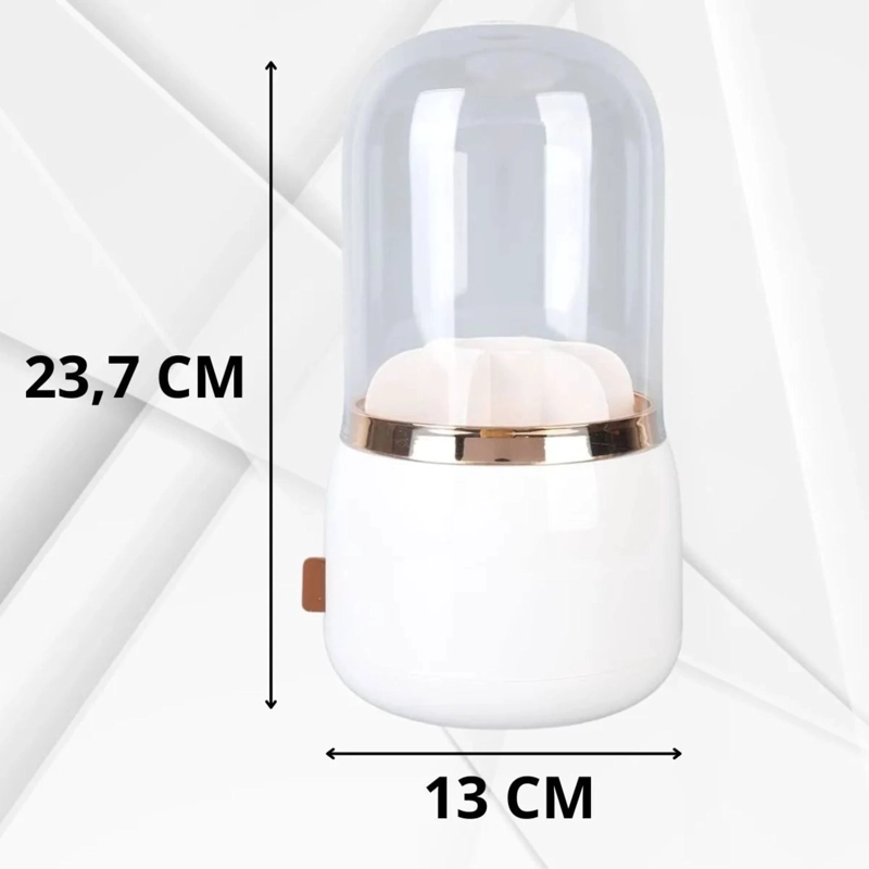 ORGANIZADOR PORTATIL PARA BROCHAS DE MAQUILLAJE, GIRATORIO 360 GRADOS. - 2