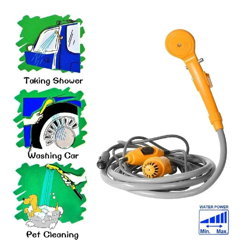 DUCHA PARA CAMPING PORTATIL CONEXION DE AUTO - 6