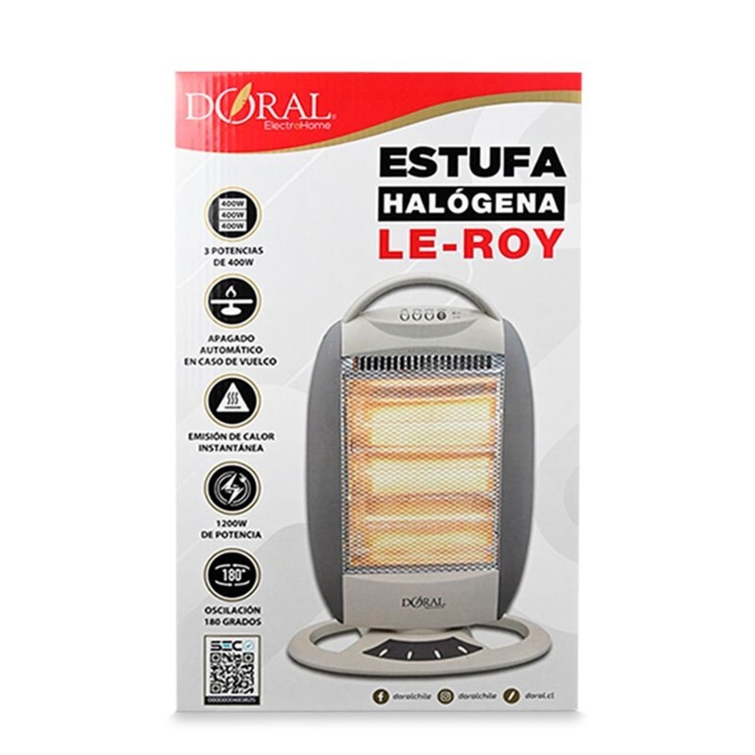 DORAL ESTUFA HALOGENA LE-ROY – DORAL