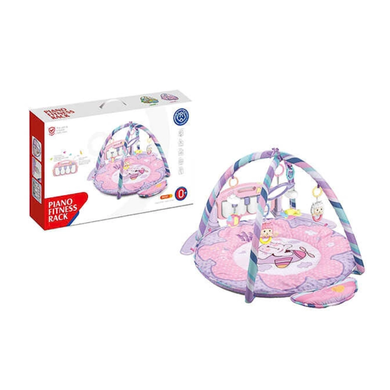 ALFOMBRA MULTI SENSORIAL DOBLE ARCO ROSADA - 1