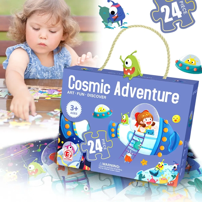 PACK X3 AVENTURA COSMICA – ROMPECABEZAS DE 24PCS - 4