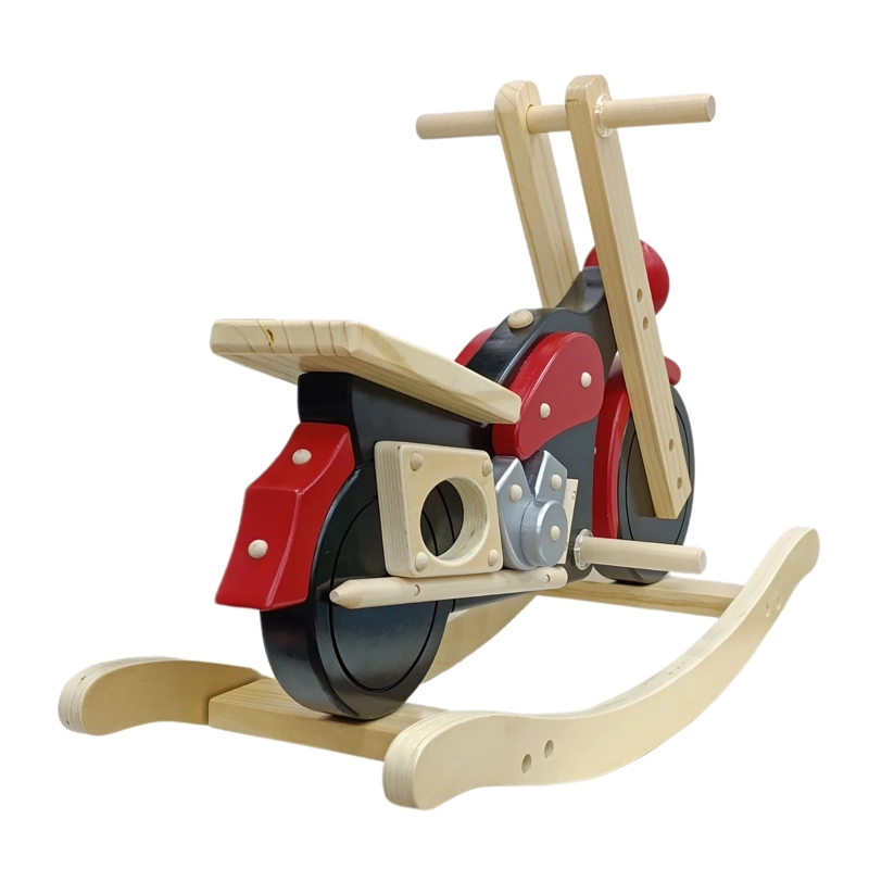 BALANCIN EN FORMA DE MOTOCICLETA DE MADERA - 5