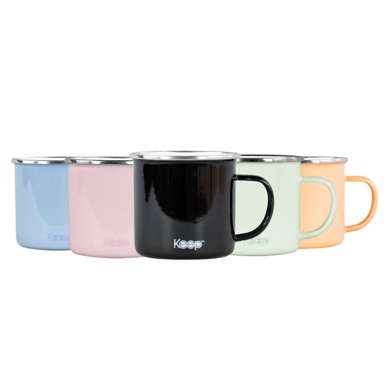 MUG METALICO 16OZ KEEP NEGRO - 3