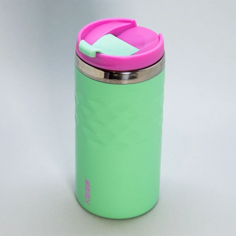MUG DIAMOND DOBLE PARED 350ML KEEP VERDE - 1