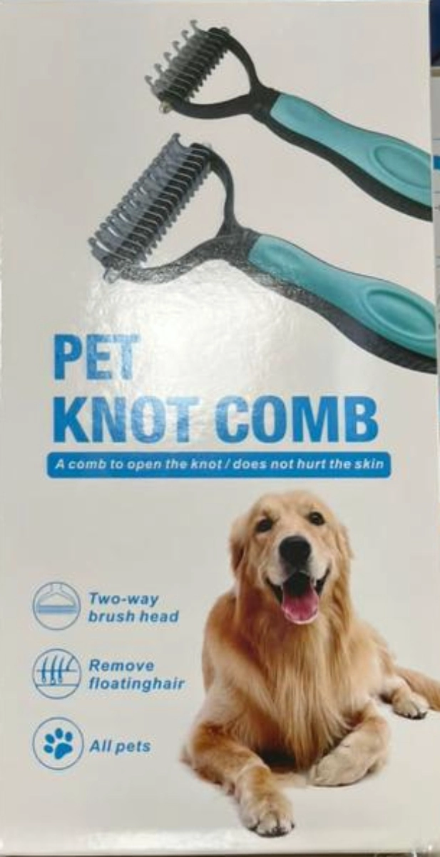 PEINE CEPILLO PARA EL CUIDADO DEL PELO DE PERROS Y GATOS - 3