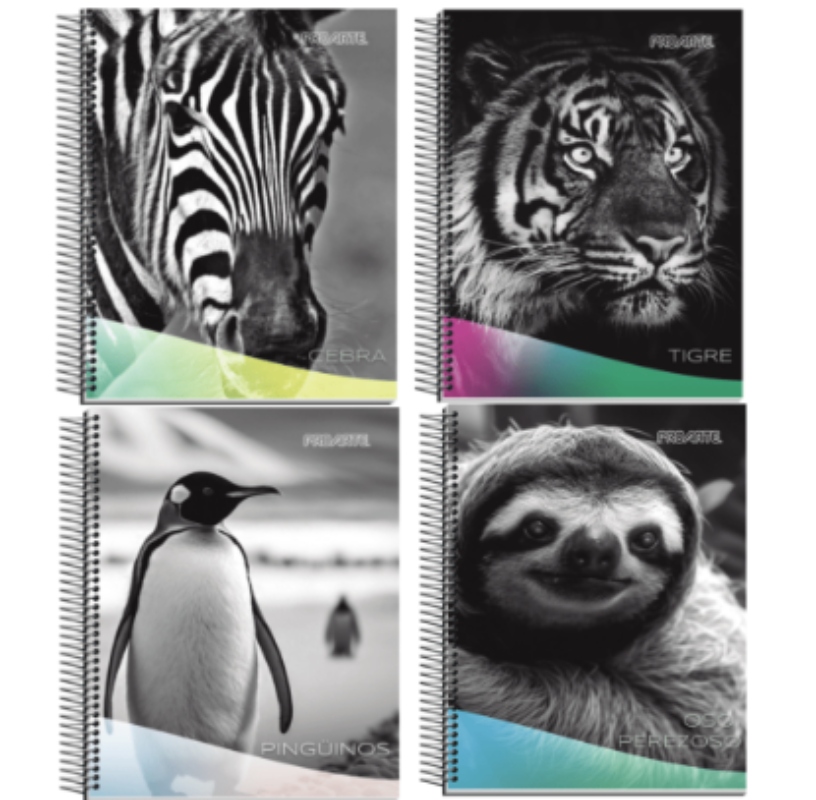 PACK X 6 CUADERNOS OEM PROARTE CARTA 150 HOJAS DISEÑO NATURE - 1