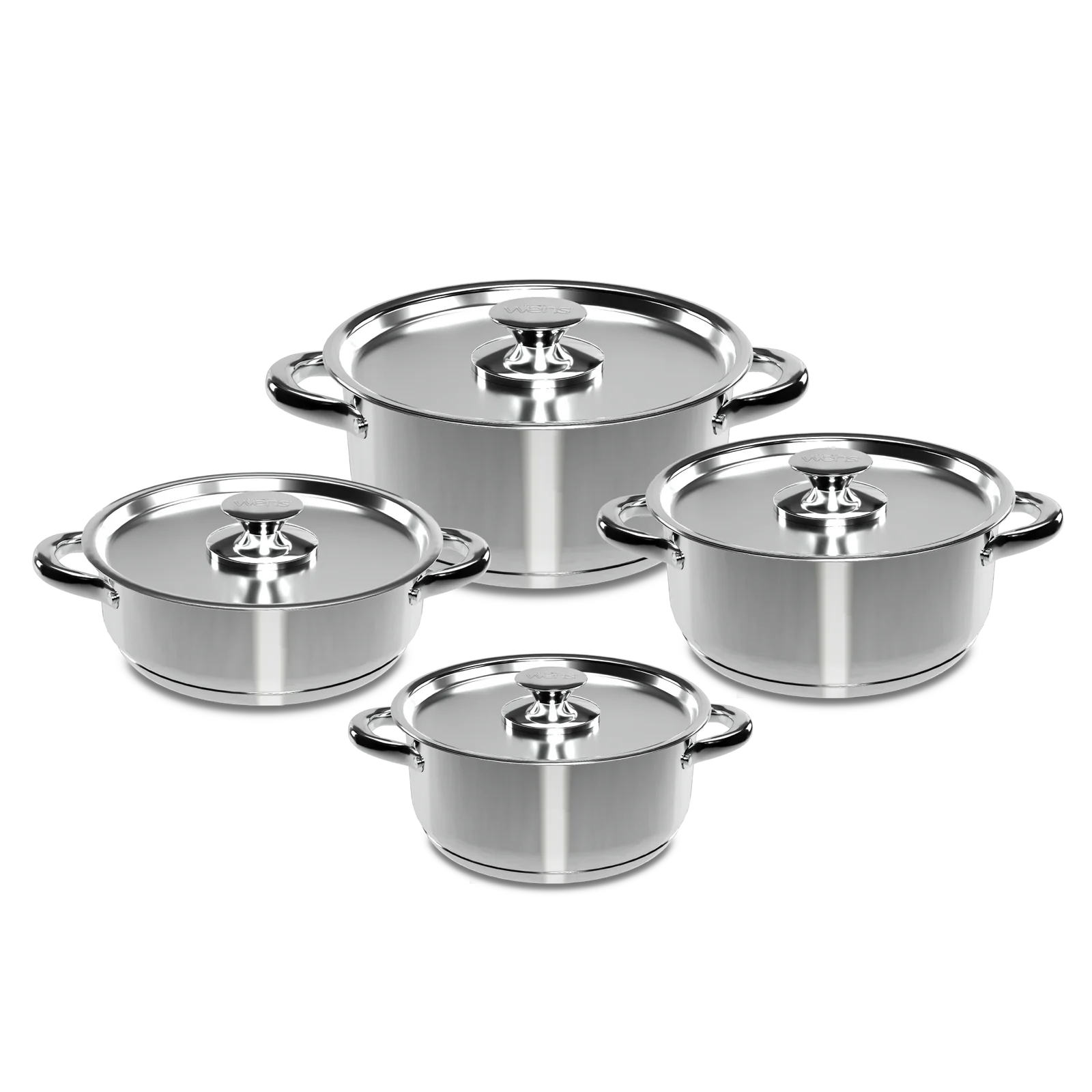 BATERÍA DE COCINA 8 PIEZAS ACERO INOXIDABLE 470-8SS - 1