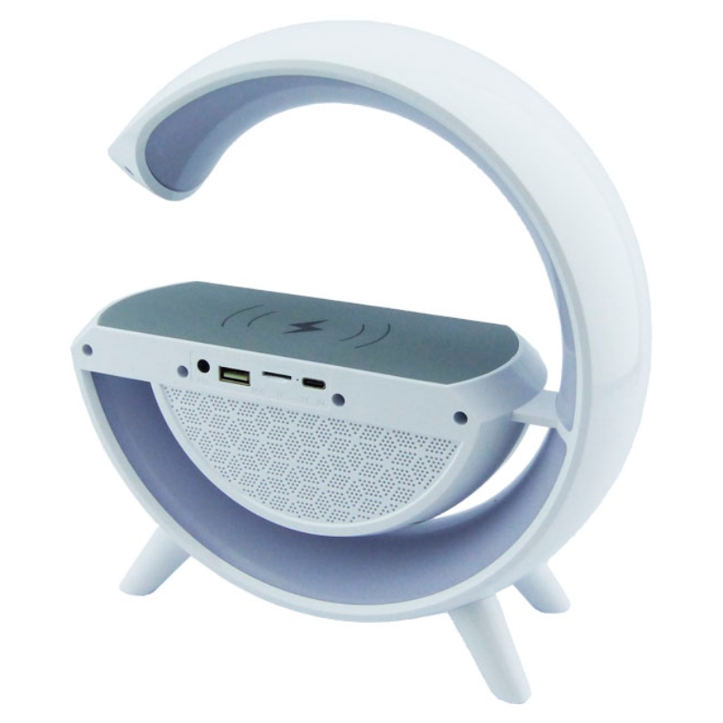 PARLANTE BLUETOOTH LAMPARA RGB Y CARGADOR INALAMBRICO MODELO BT2301 - 1