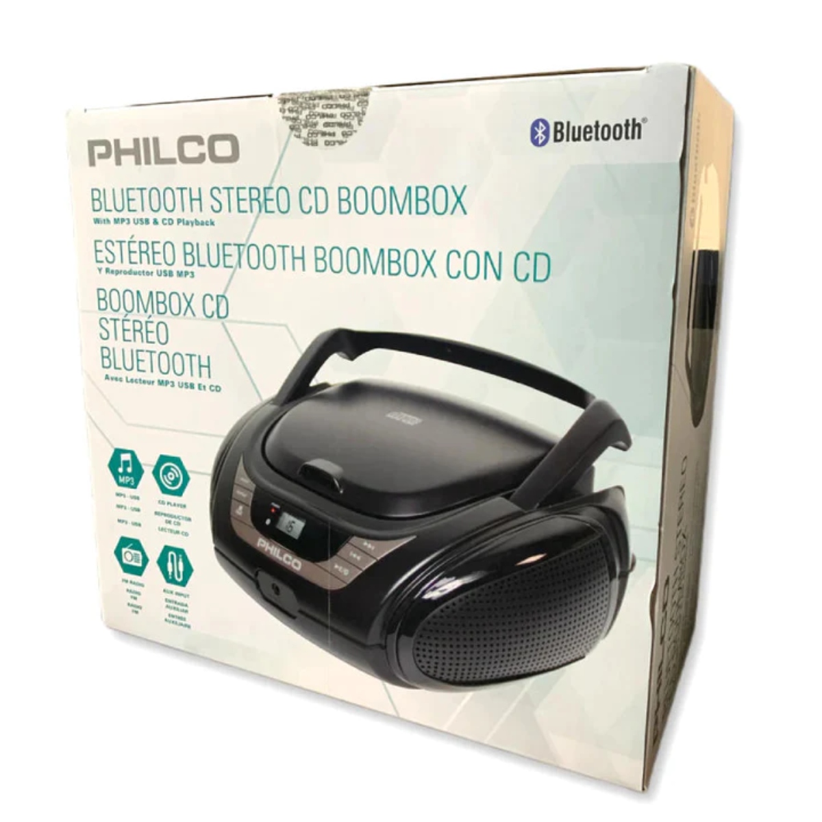 RADIO PHILCO BOOMBOX CD PJB2120BT - 1