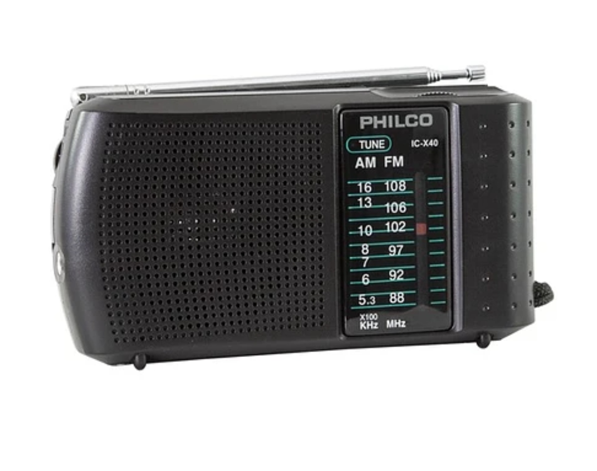 RADIO PORTÁTIL CON AUDÍFONOS PHILCO IC-X40 - 1