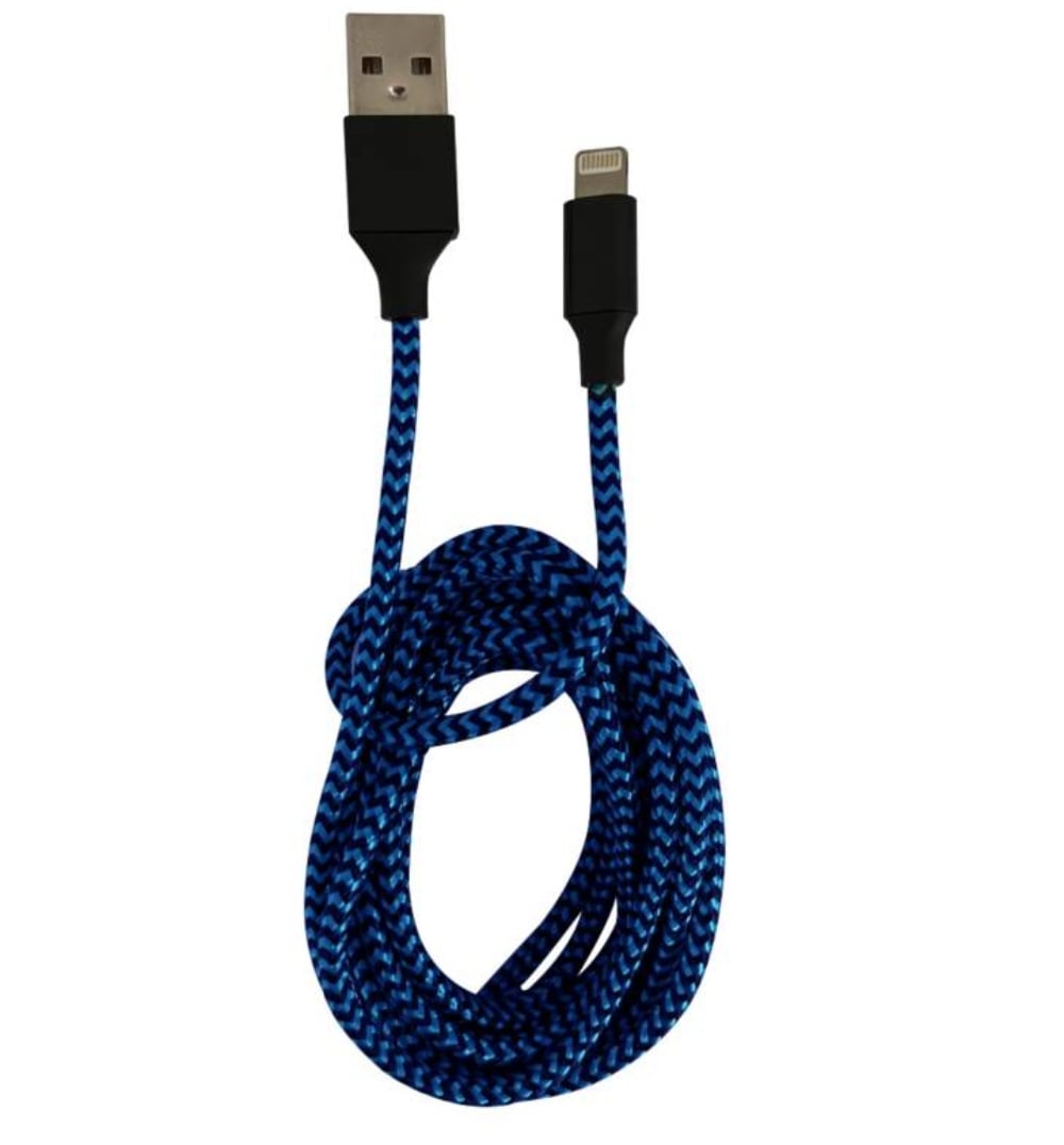 DBLUE CABLE USB PARA IPHONE 5 /6 IPAD BLUE 1MT