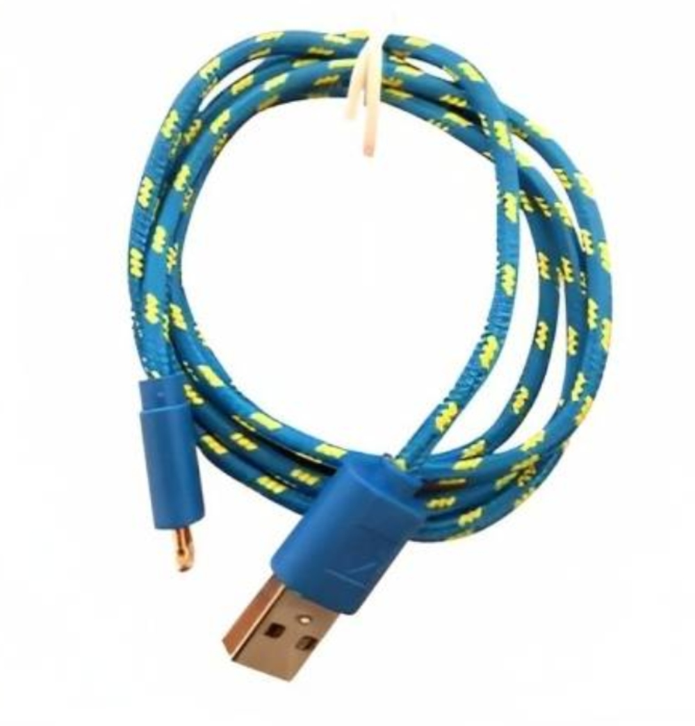 DBLUE CABLE USB TEXTIL PARA IPHONE 5 /IPAD BLUE