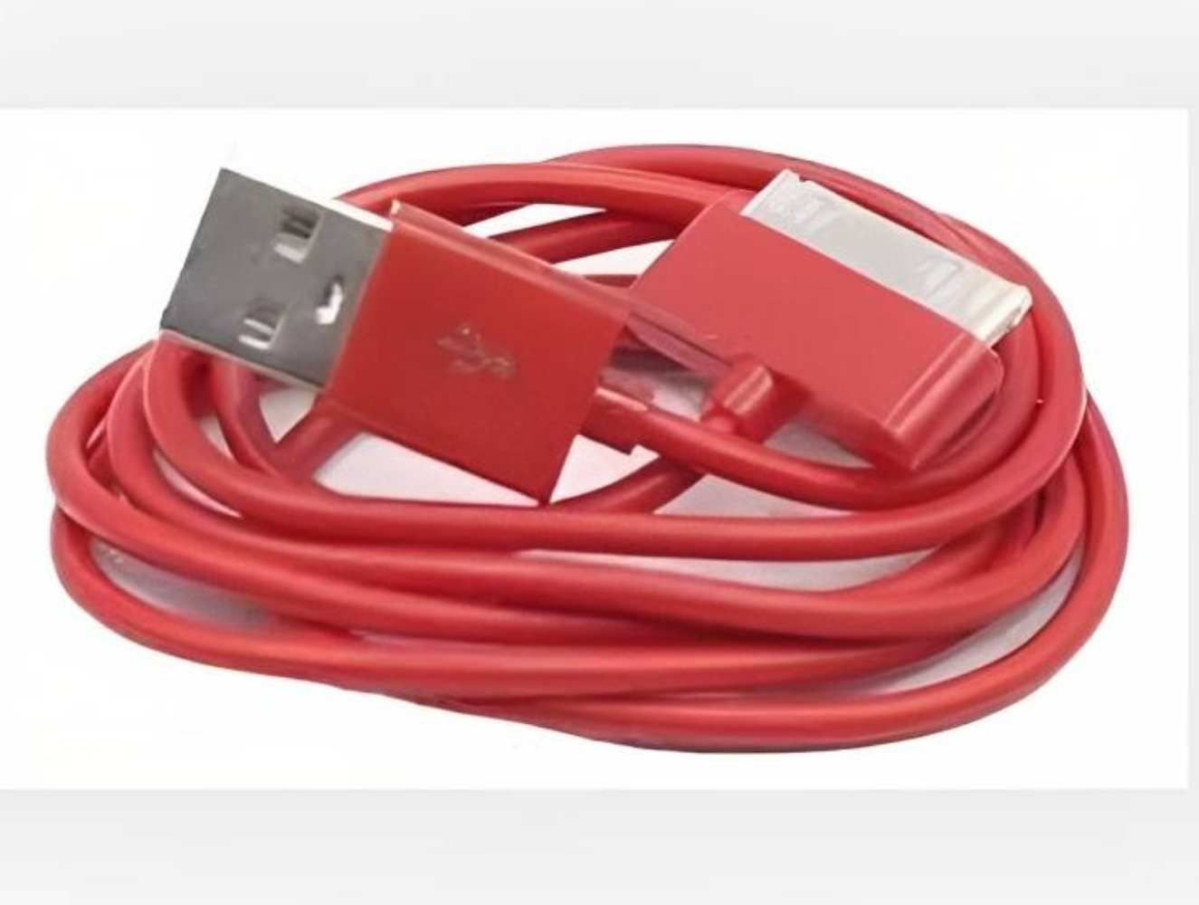 CABLE USB 2.0 IPOD/IPHONE/IPAD MODELO 2G 3GS 4GS RED - 1