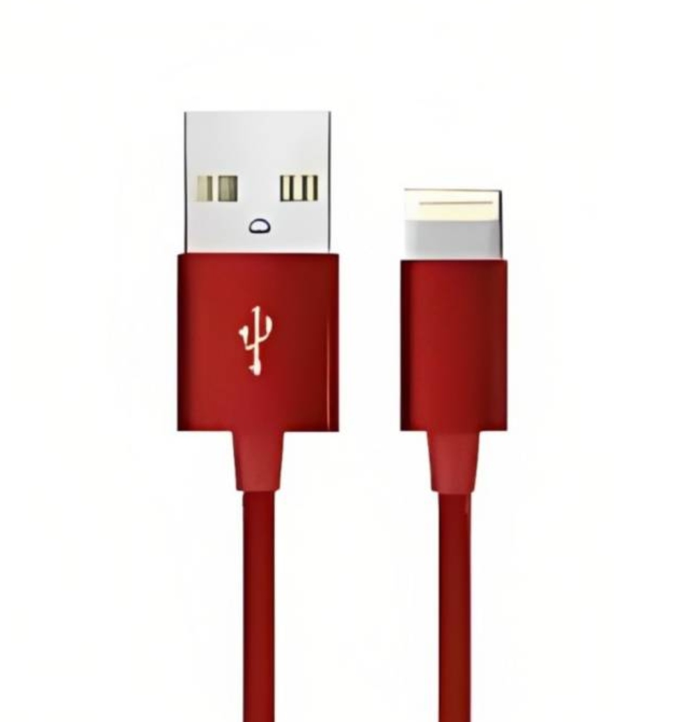 OEM CABLE LIGHTNING USB IPHONE 5 / 6 IPAD RED