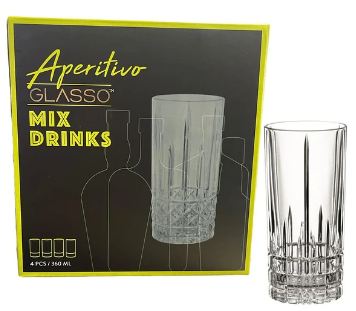 SET 4 VASOS MIX DRINKS VINTAGE GLASSO - 3