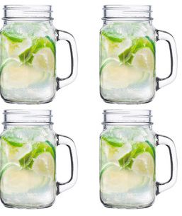 SET 4 VASOS MOJITO MASON GLASSO - 3