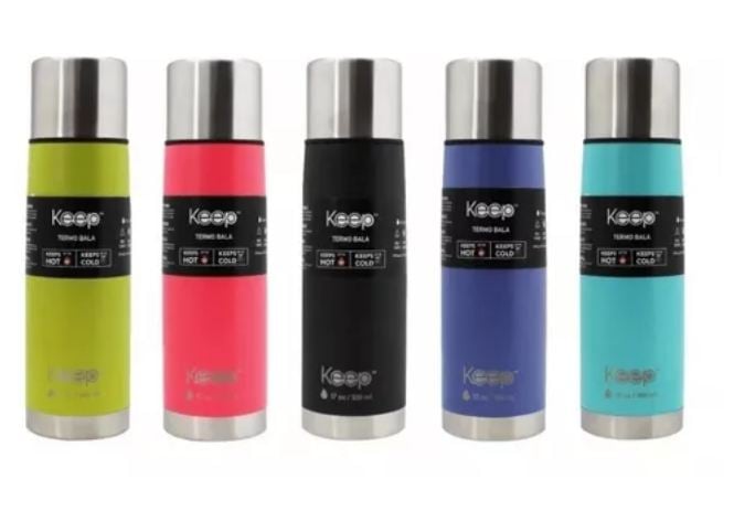 TERMO BALA 0.5L RUBBER KEEP -NEGRO - 4