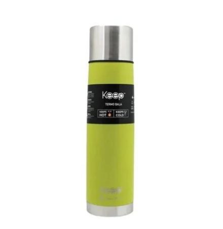 TERMO BALA 1L RUBBER KEEP - VERDE - 1