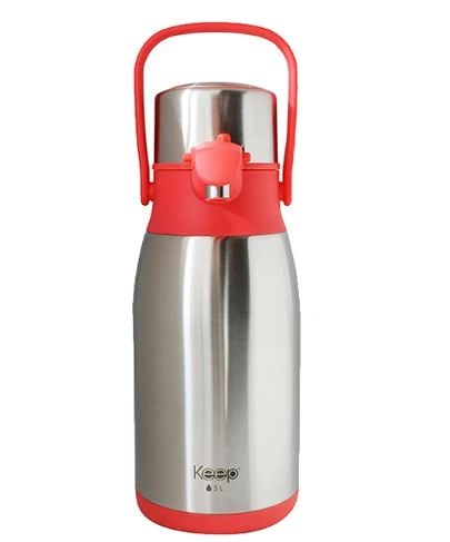TERMO SIFÓN 1,9 LITROS ACERO INOXIDABLE KEEP - ROSA - 1
