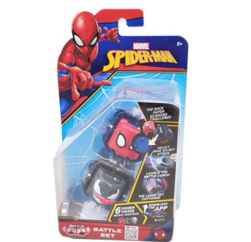 PLAY SET CUBOS DE BATALLA SPIDER GWEN- DUENDE VERDE - 1