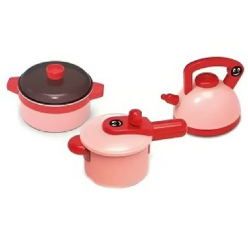 SET JUEGO DE COCINA ELEMENTOS DE COCINA JUGUETE PARA NIÑA -ROSADO - 1