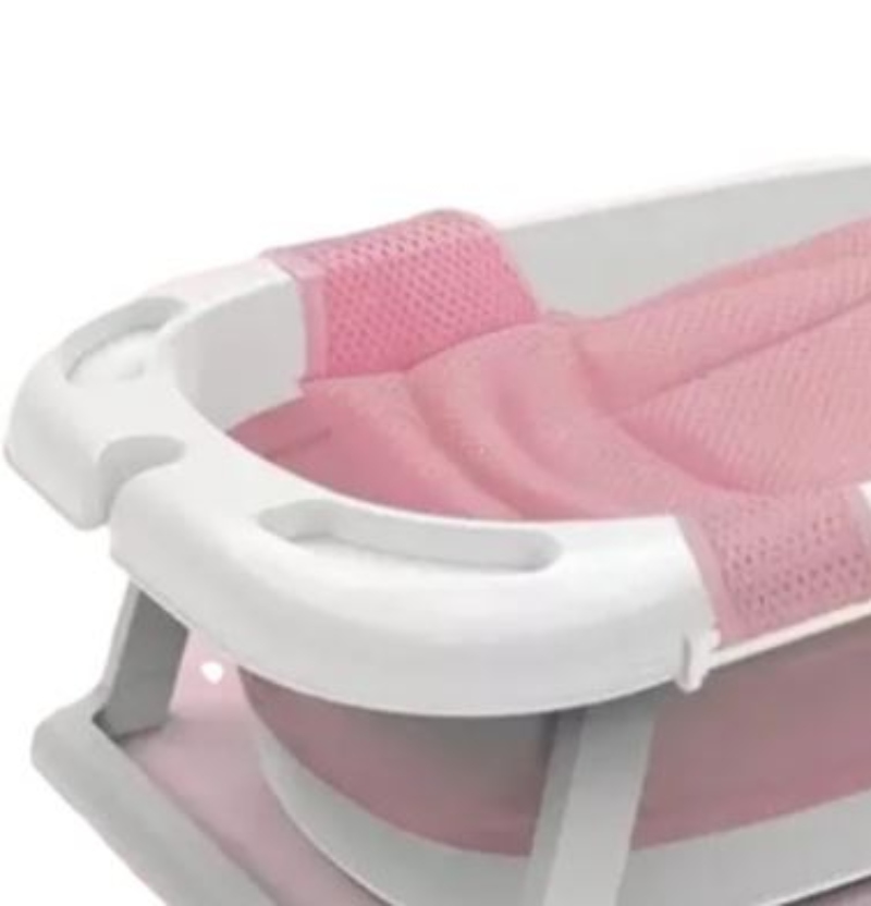 TINA BEBE BAÑERA PLEGABLE ANTIDES - ROSADO - 2