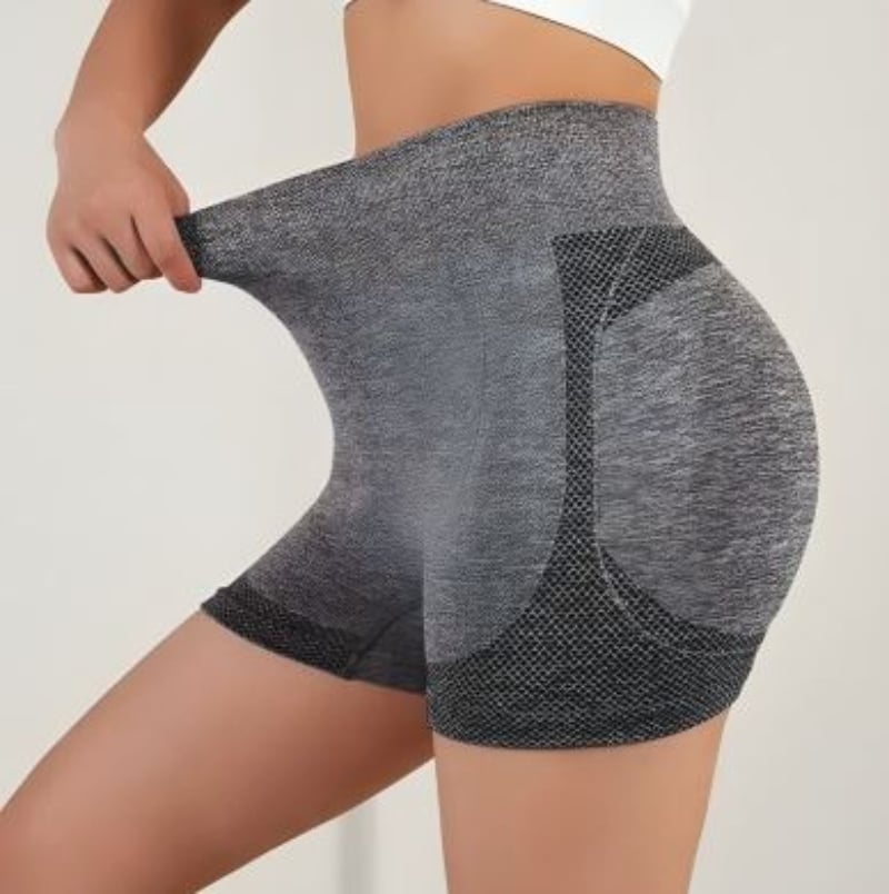 CALZA SHORT MUJER OEM MODELADORA PUSH UP LEVANTA COLA -GRIS - 2